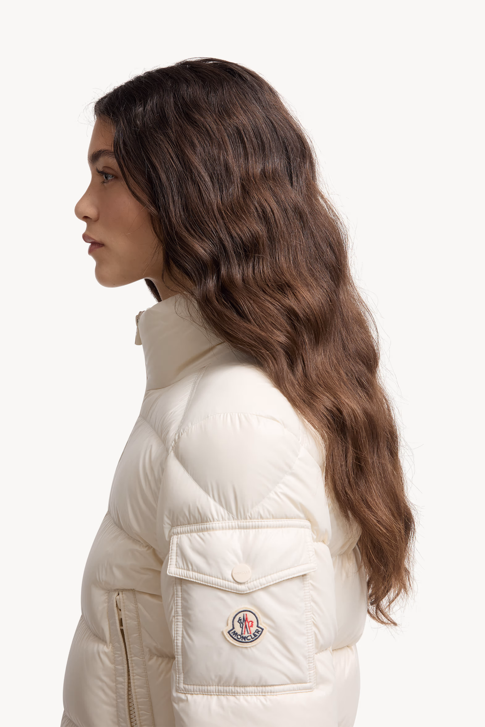 Petra Short Down Jacket Women White Moncler 4
